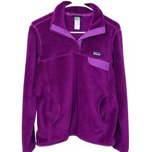 Patagonia Re-Tool Snap-T Magenta Purple Fleece Pullover Jacket Women's Small